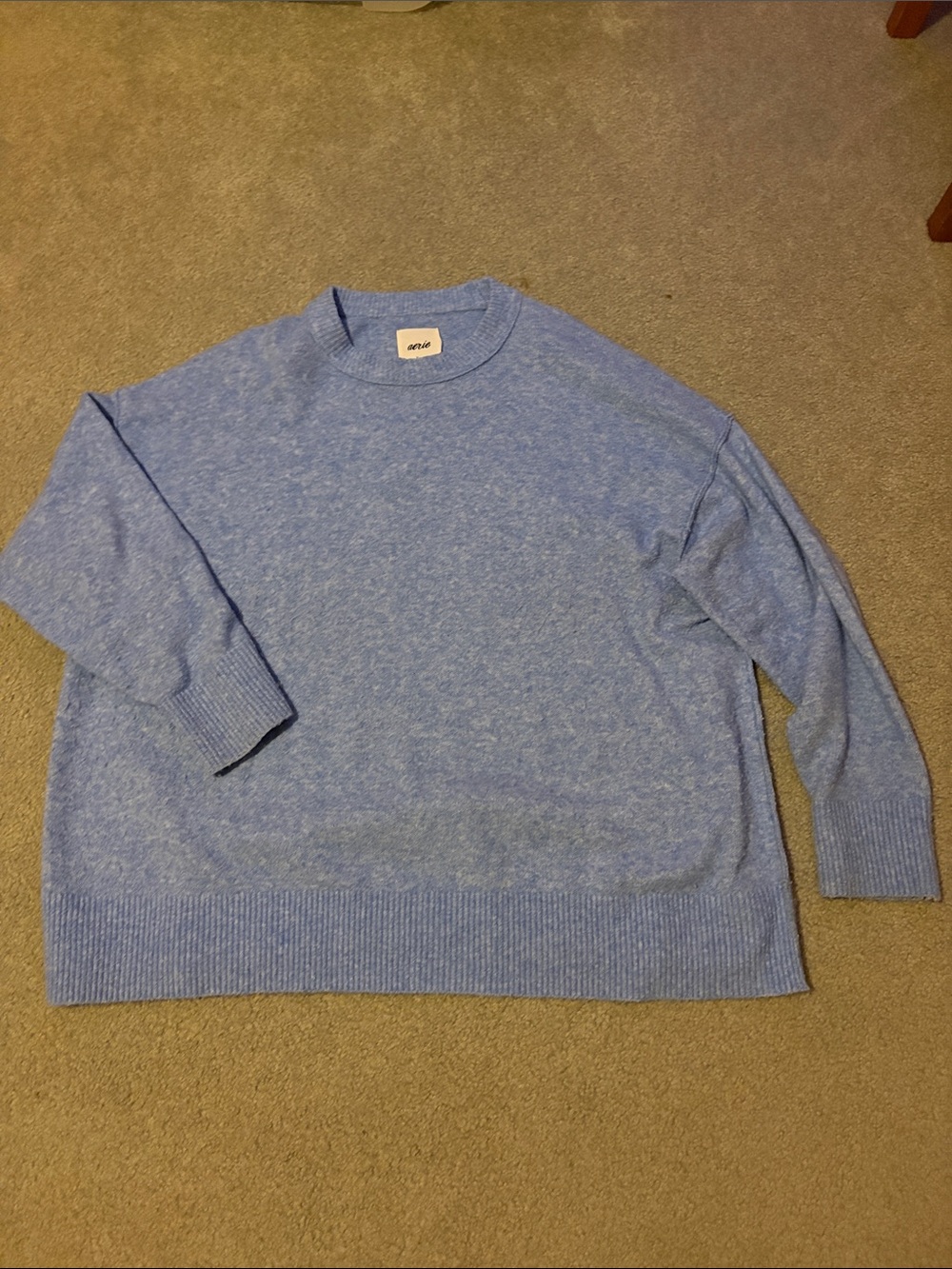 Aerie Blue Crewneck Sweater Size XL Like New